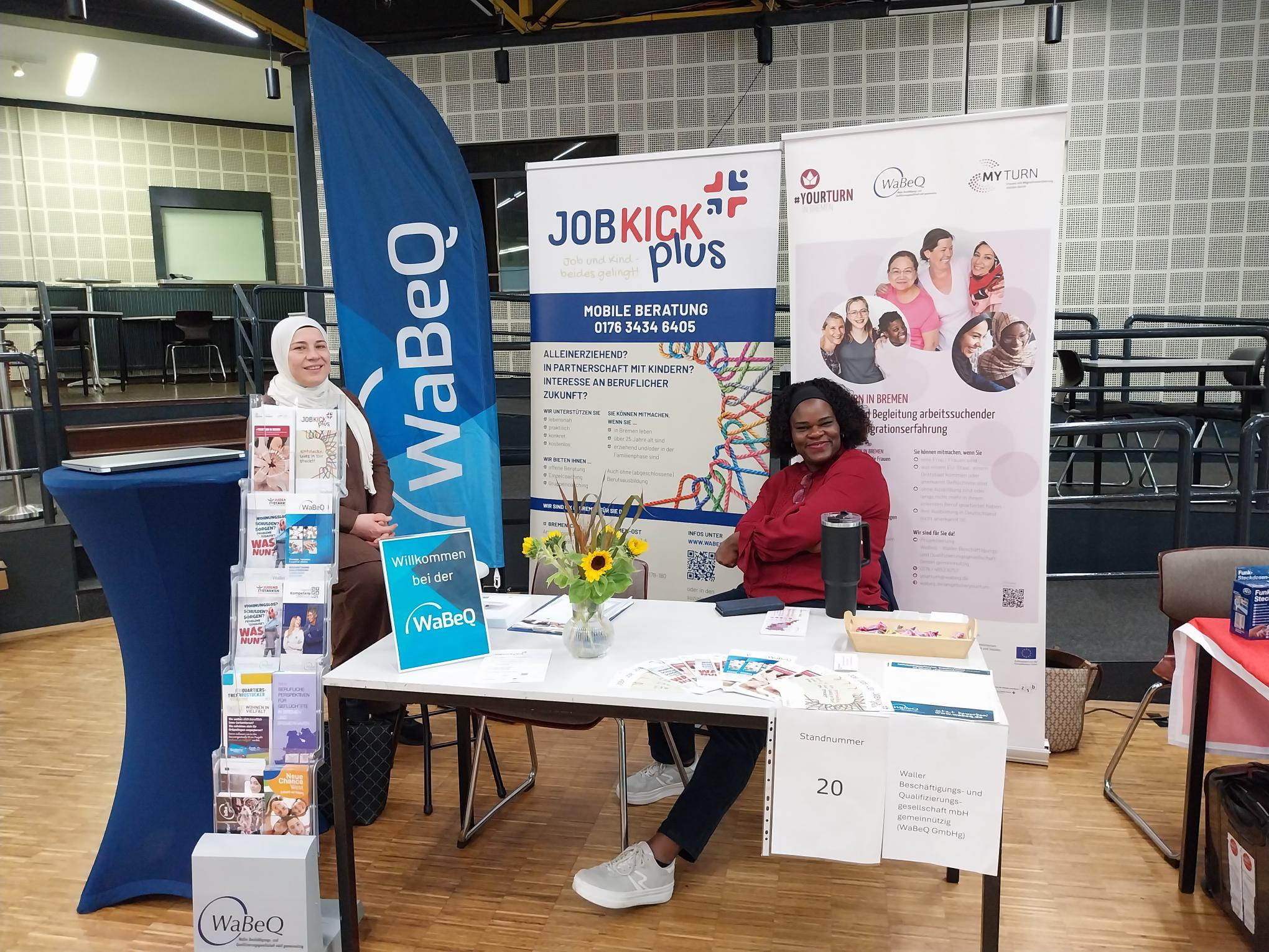 Der WaBeQ-Stand bei einer VaDiB-Messe